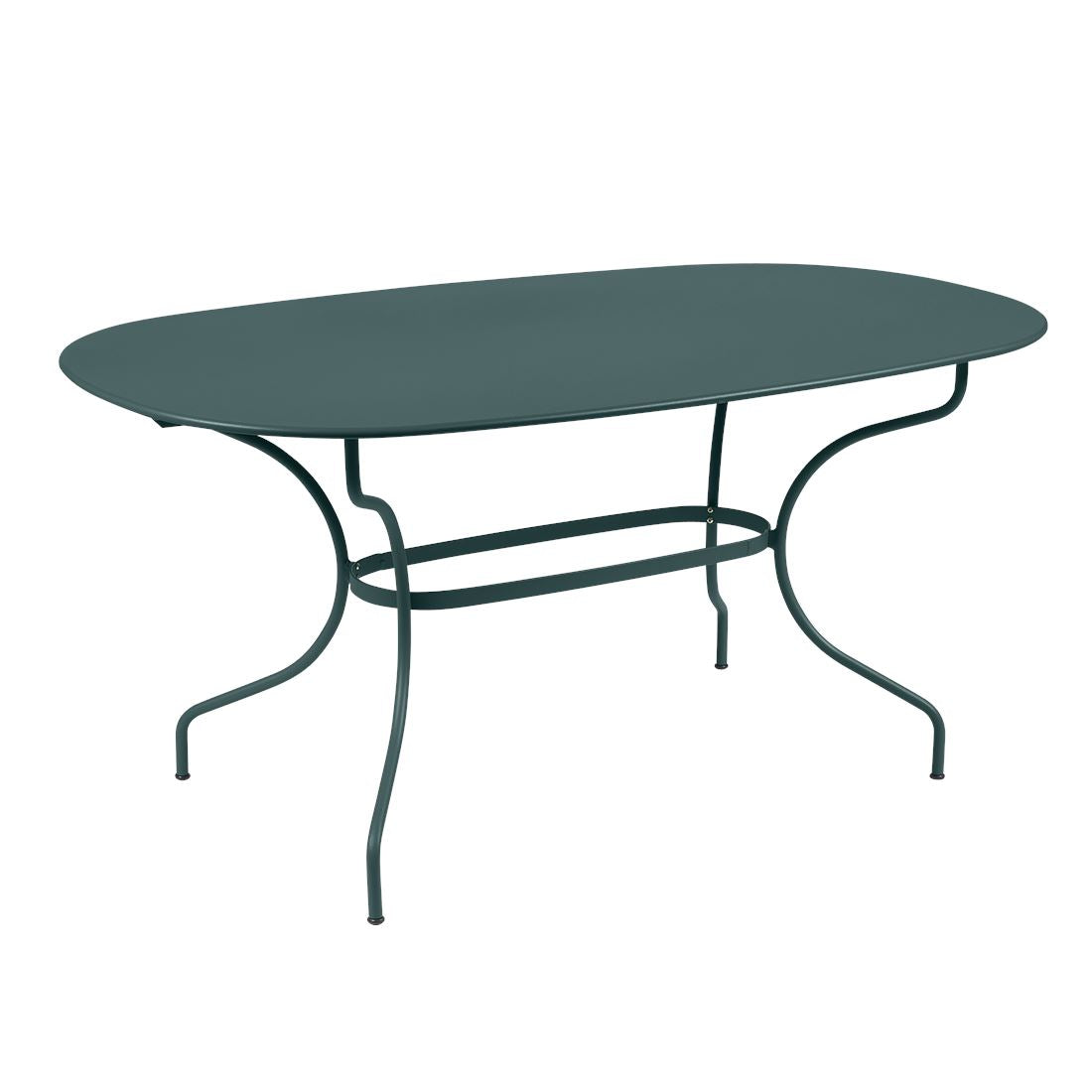 Fermob Opéra+ Table ovale 160 x 90cm Gris orage 26