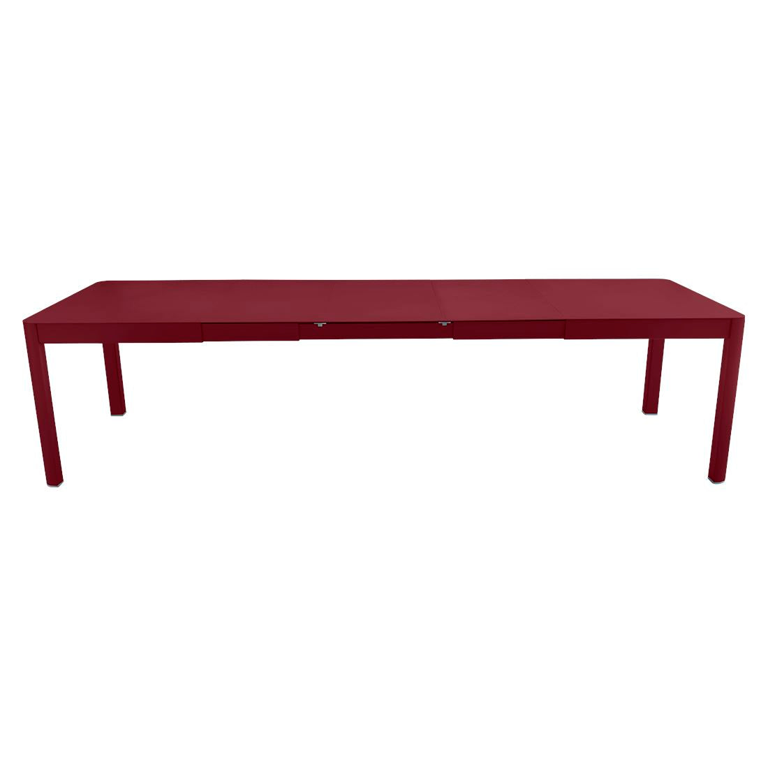 Fermob Ribambelle Table 3 allonges xl 149/299 x 100cm Cerise noire B9