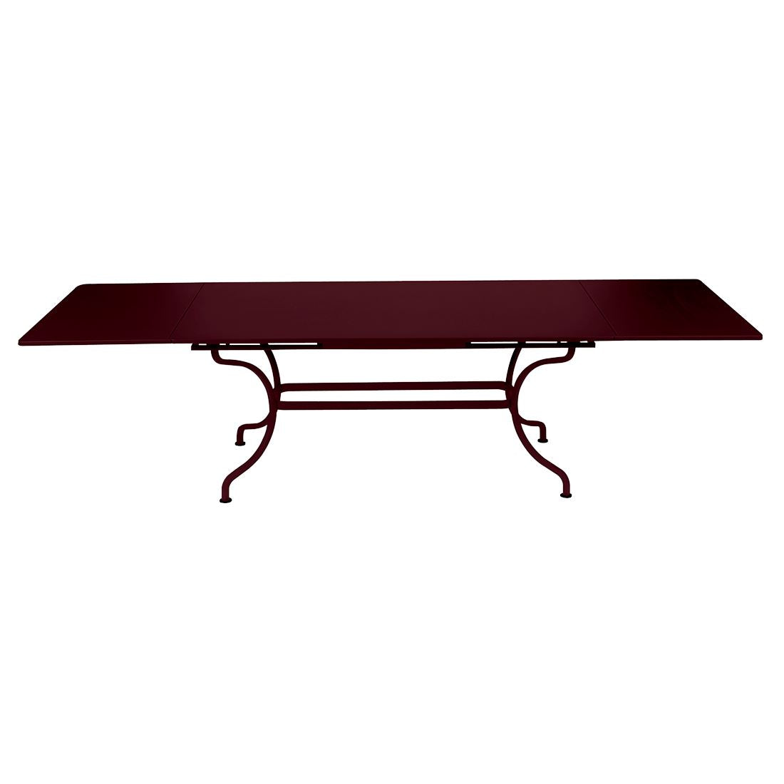 Fermob Romane Table à allonges 200/300 x 100cm Cerise noire B9