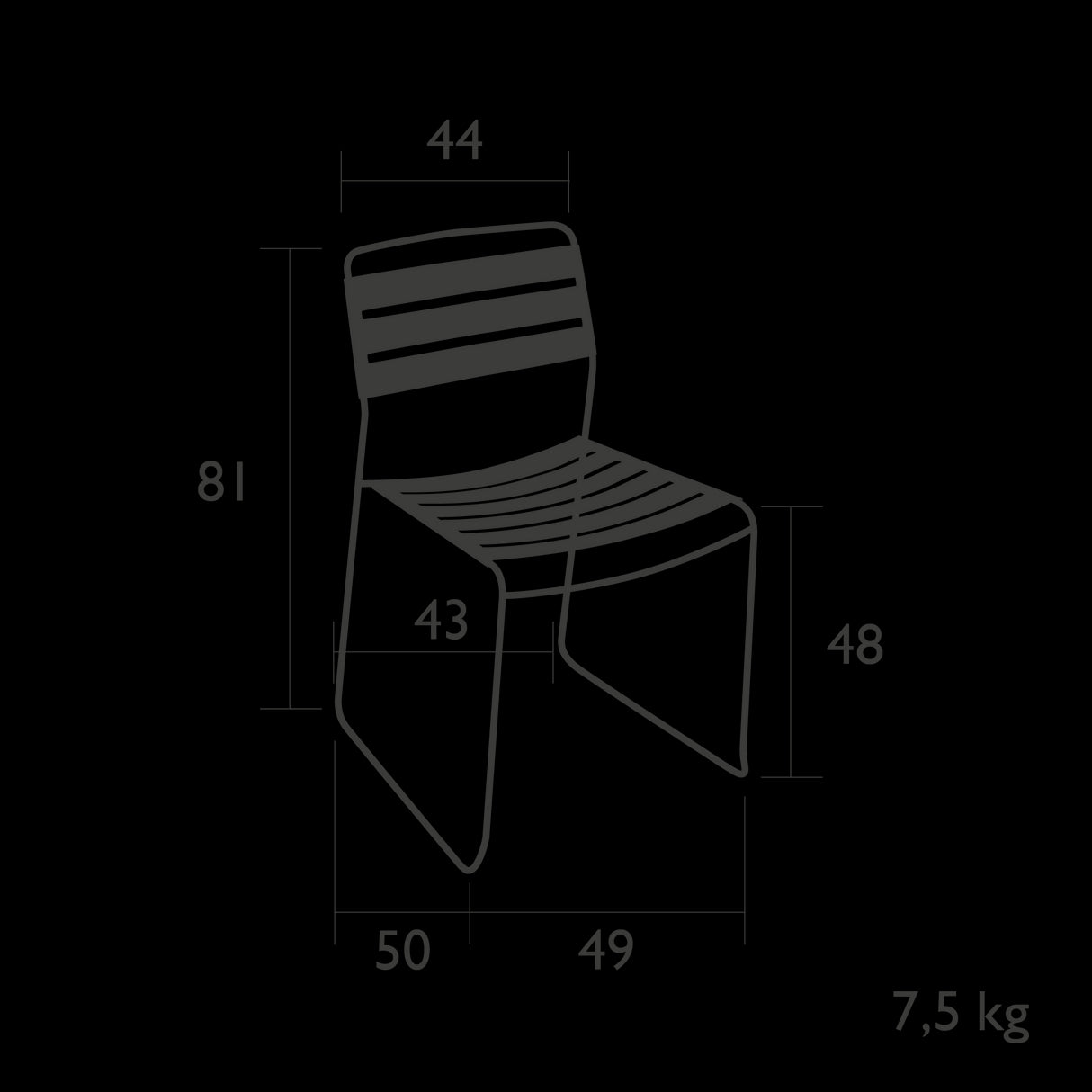 Fermob Surprising ® Chaise teck