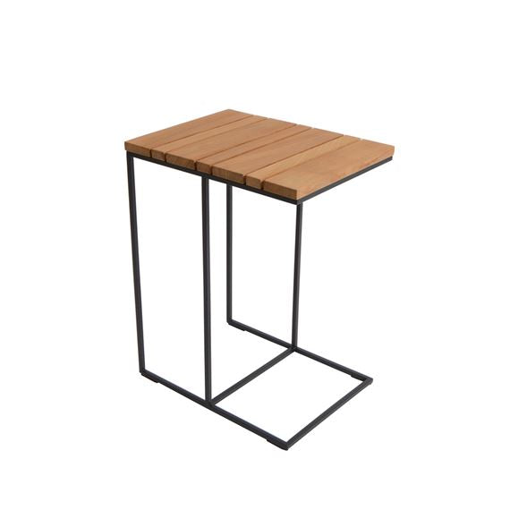 Fischer Möbel Flora Lounge Add-on Table d'appoint 41x30cm H:52cm Teck 10