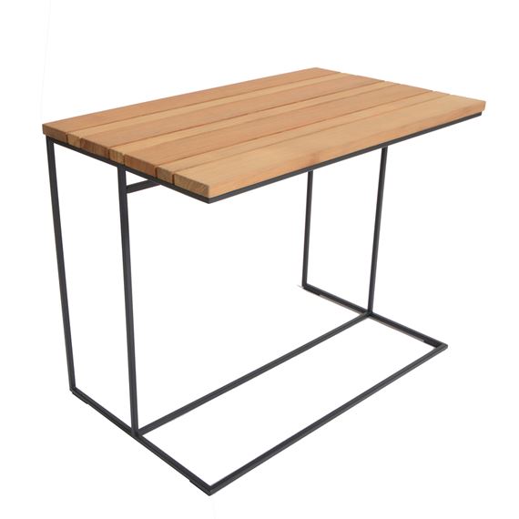 Fischer Möbel Flora Lounge Add-on Table d’appoint 67x41cm H:52cm Teck 10