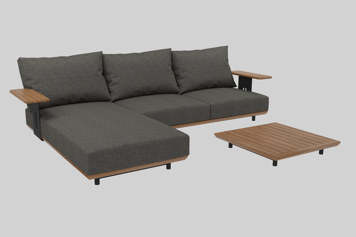 Gate Living Lutry Salon Lounge avec coussins en tissu laminé étanche