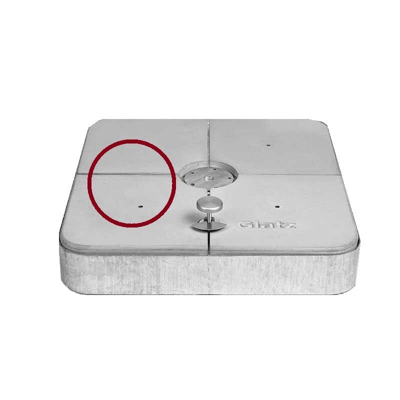 Glatz Kit de poids 4 pièces (env. 125kg) pour socle à roulettes M4 150kg