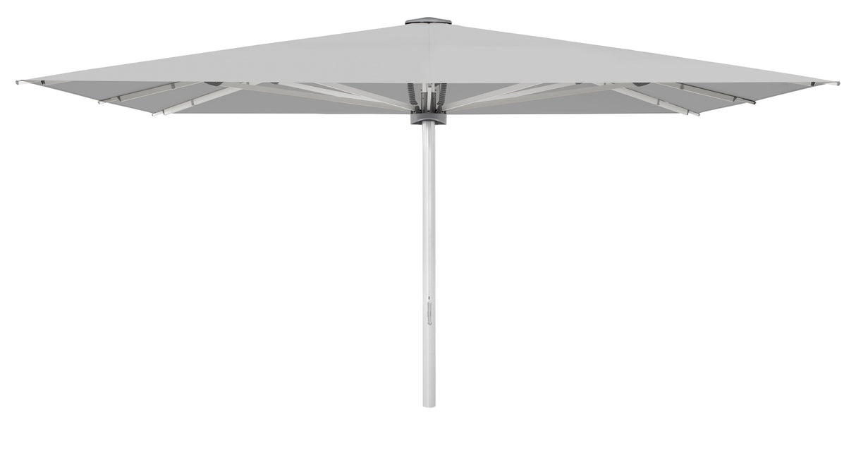 Glatz Palazzo Noblesse Parasol Professionnel 500x500cm 501 Granite Alu naturel eloxé