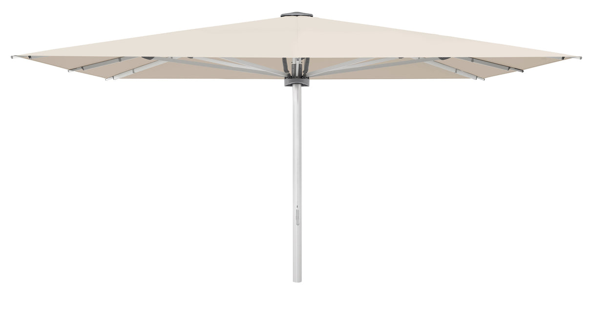 Glatz Palazzo Noblesse Parasol Professionnel 500x500cm 523 Champagne Alu naturel eloxé