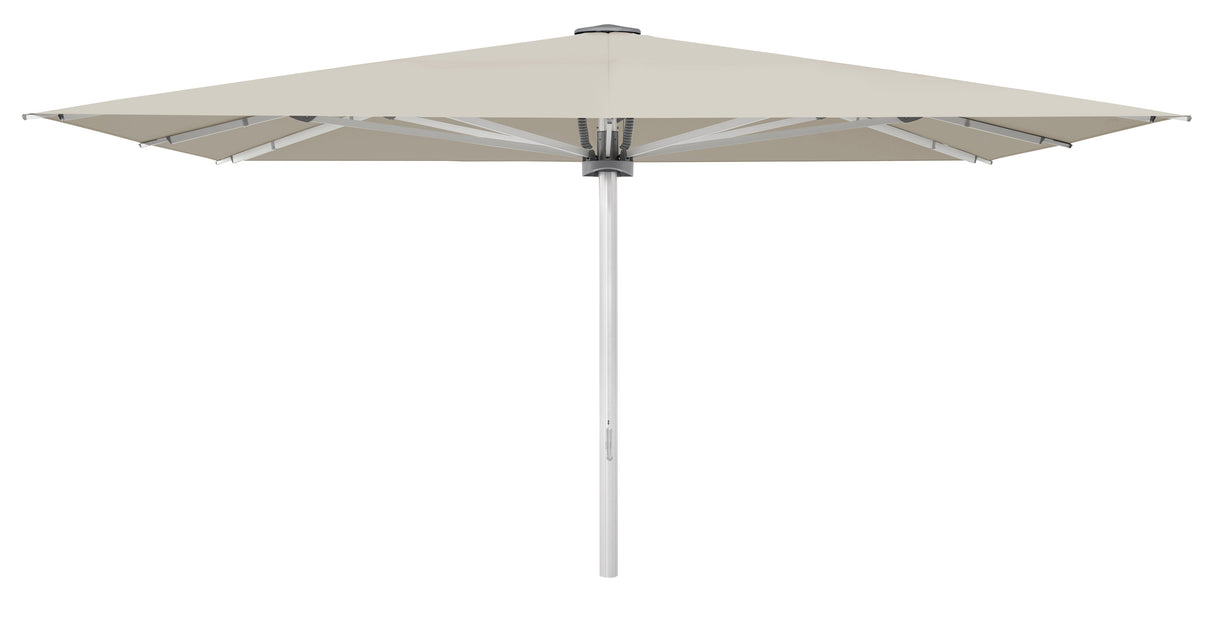 Glatz Palazzo Noblesse Parasol Professionnel 500x500cm 527 Urban Chrome Alu naturel eloxé