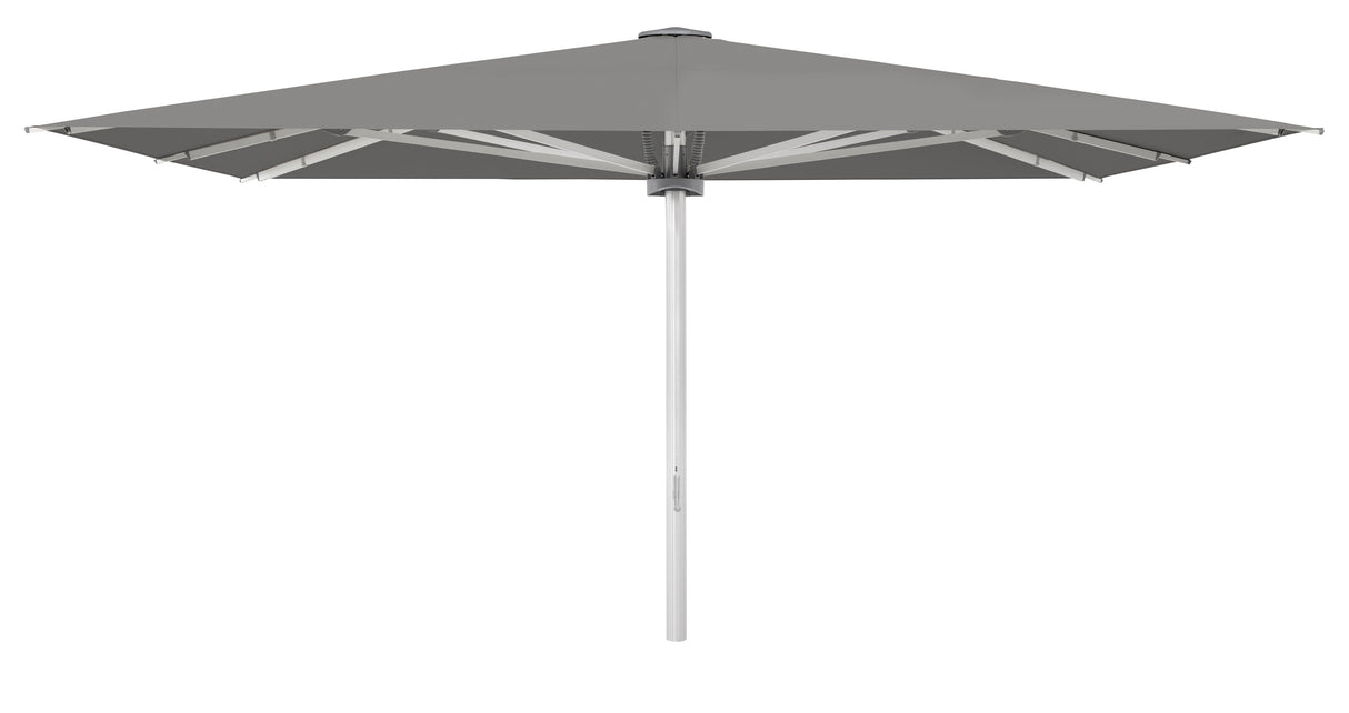 Glatz Palazzo Noblesse Parasol Professionnel 500x500cm 684 Urban Shadow Alu naturel eloxé