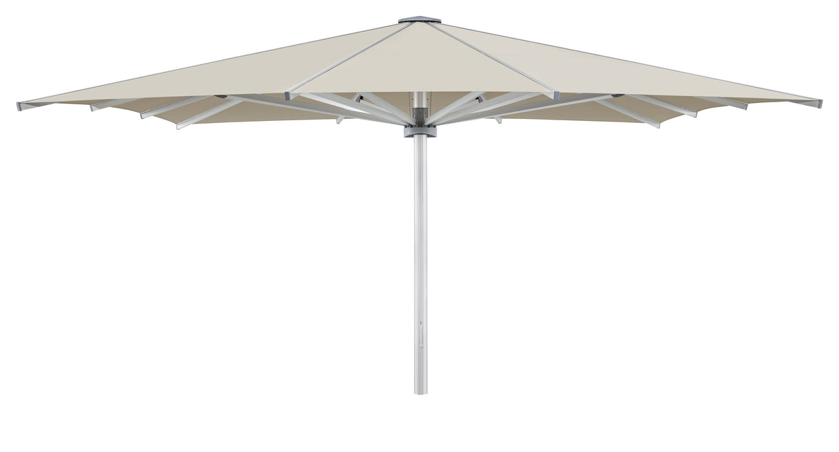 Glatz Palazzo Royal Parasol Professionnel 650x650cm 12 baleines 527 Urban Chrome
