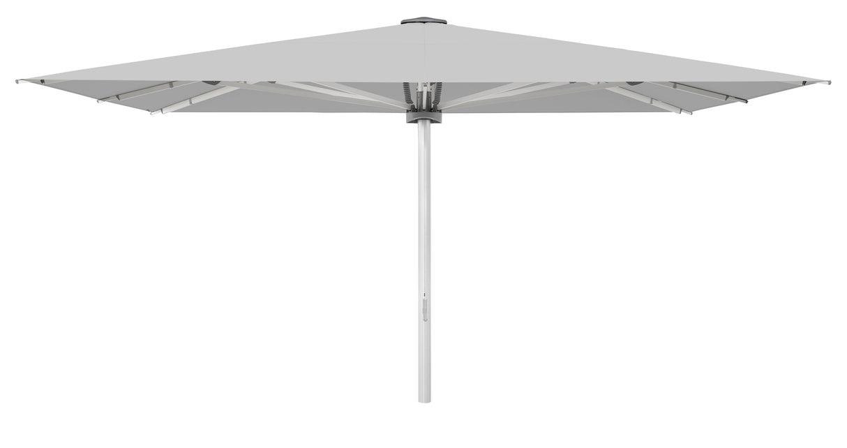 Glatz Palazzo Style Parasol Professionnel 400x300cm 501 Granite Alu naturel eloxé