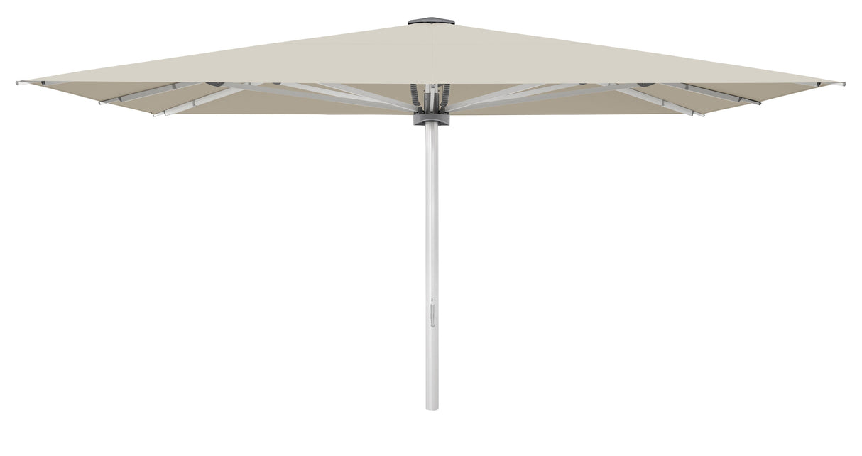 Glatz Palazzo Style Parasol Professionnel 400x300cm 527 Urban Chrome Alu naturel eloxé