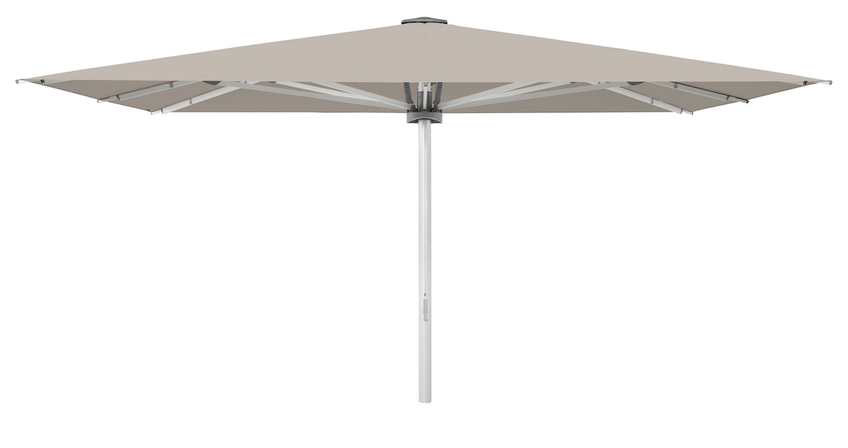 Glatz Palazzo Style Parasol Professionnel 400x300cm 686 Urban Clay Alu naturel eloxé