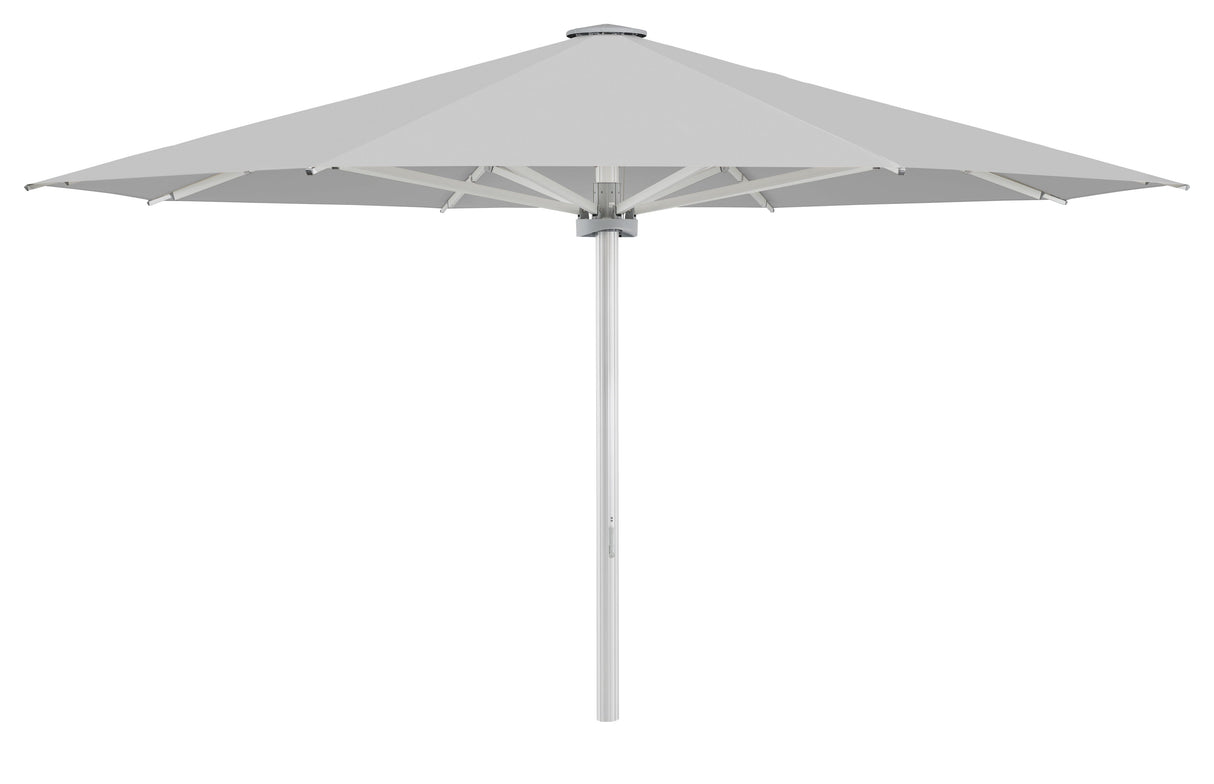 Glatz Palazzo Style Parasol Professionnel Ø350cm 501 Granite Alu naturel eloxé