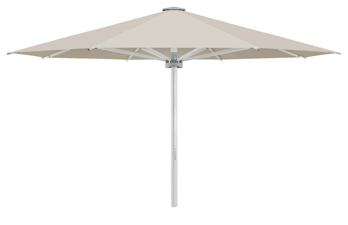 Glatz Palazzo Style Parasol Professionnel Ø350cm 527 Urban Chrome Alu naturel eloxé
