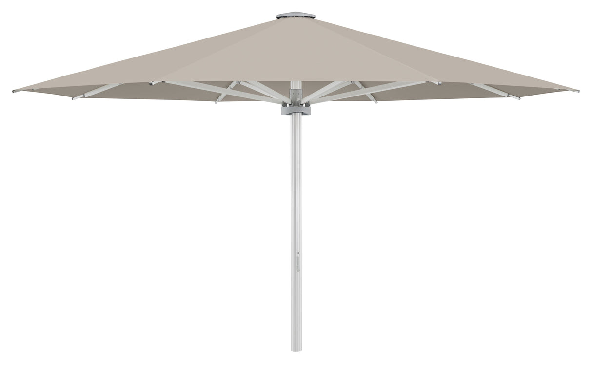 Glatz Palazzo Style Parasol Professionnel Ø350cm 686 Urban Clay Alu naturel eloxé