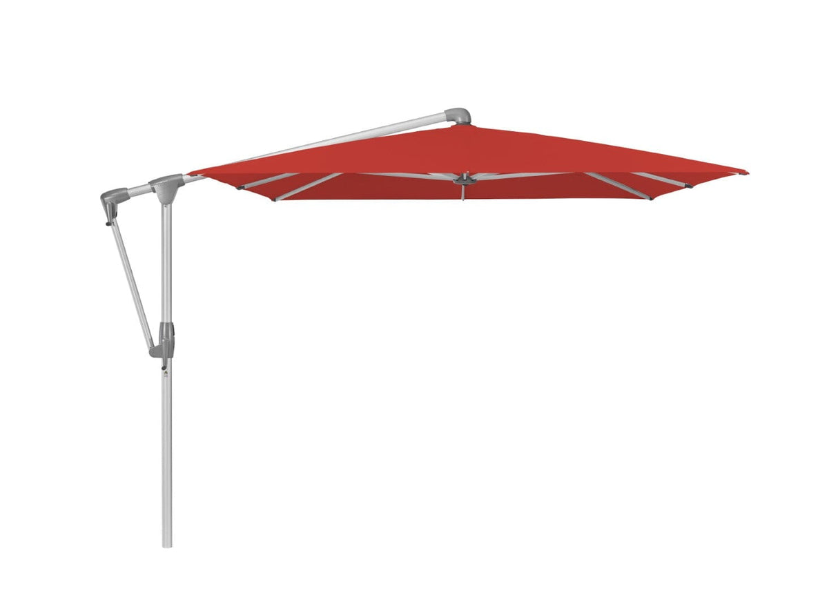 Glatz Parasol Sunwing Casa 300x240cm 403 Carmine Alu naturel eloxé