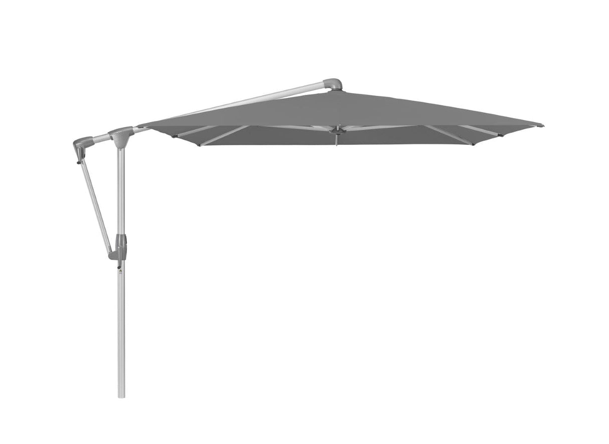 Glatz Parasol Sunwing Casa 300x240cm 684 Urban Shadow Alu naturel eloxé