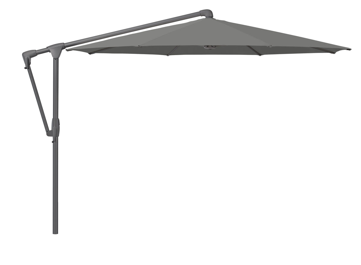 Glatz Parasol Sunwing Casa easy Ø300cm 157 Stone grey Alu laqué anthracite