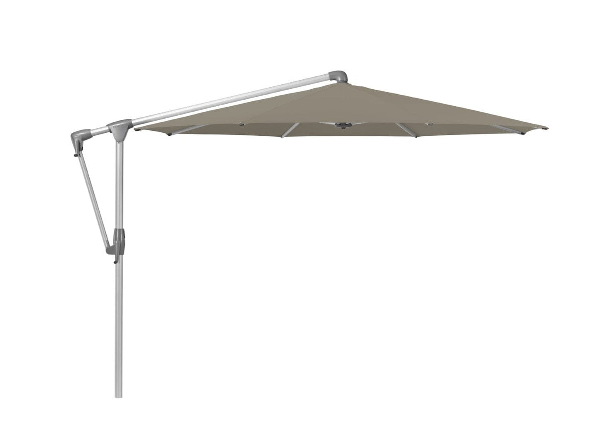 Glatz Parasol Sunwing Casa Ø300cm 461 Taupe Alu naturel eloxé