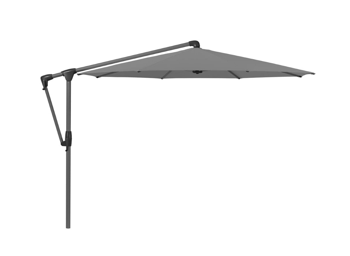 Glatz Parasol Sunwing Casa Ø330cm 420 Smoke Alu laqué anthracite