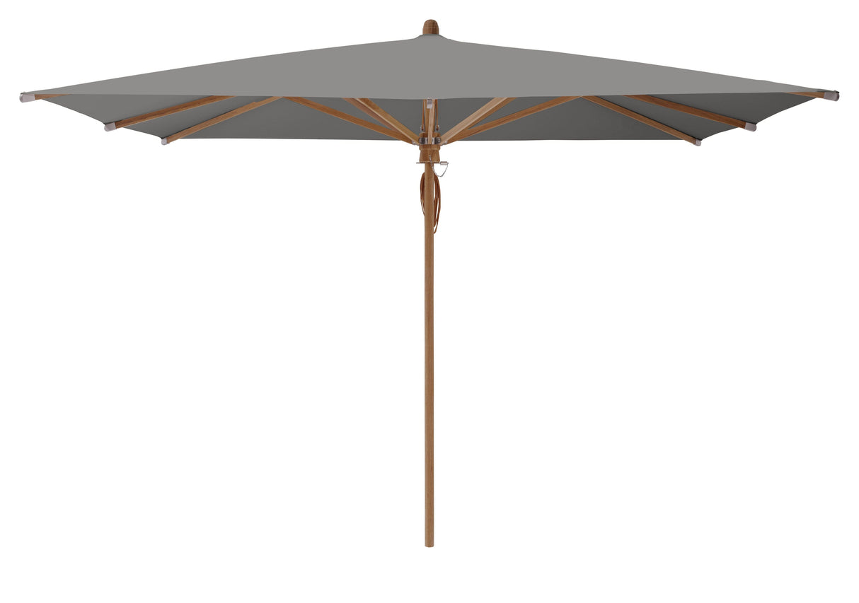 Glatz Parasol Teakwood 330x330cm 684 Urban Shadow