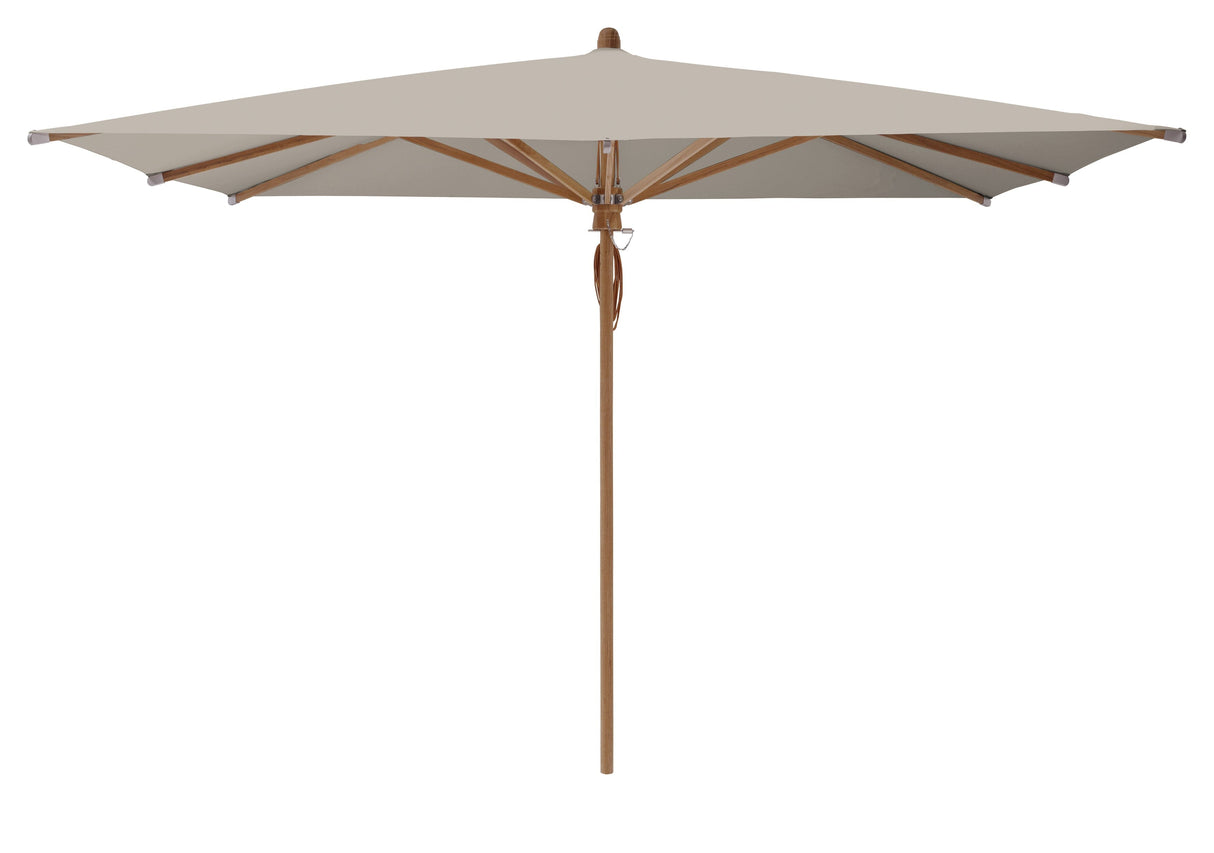 Glatz Parasol Teakwood 330x330cm 686 Urban Clay