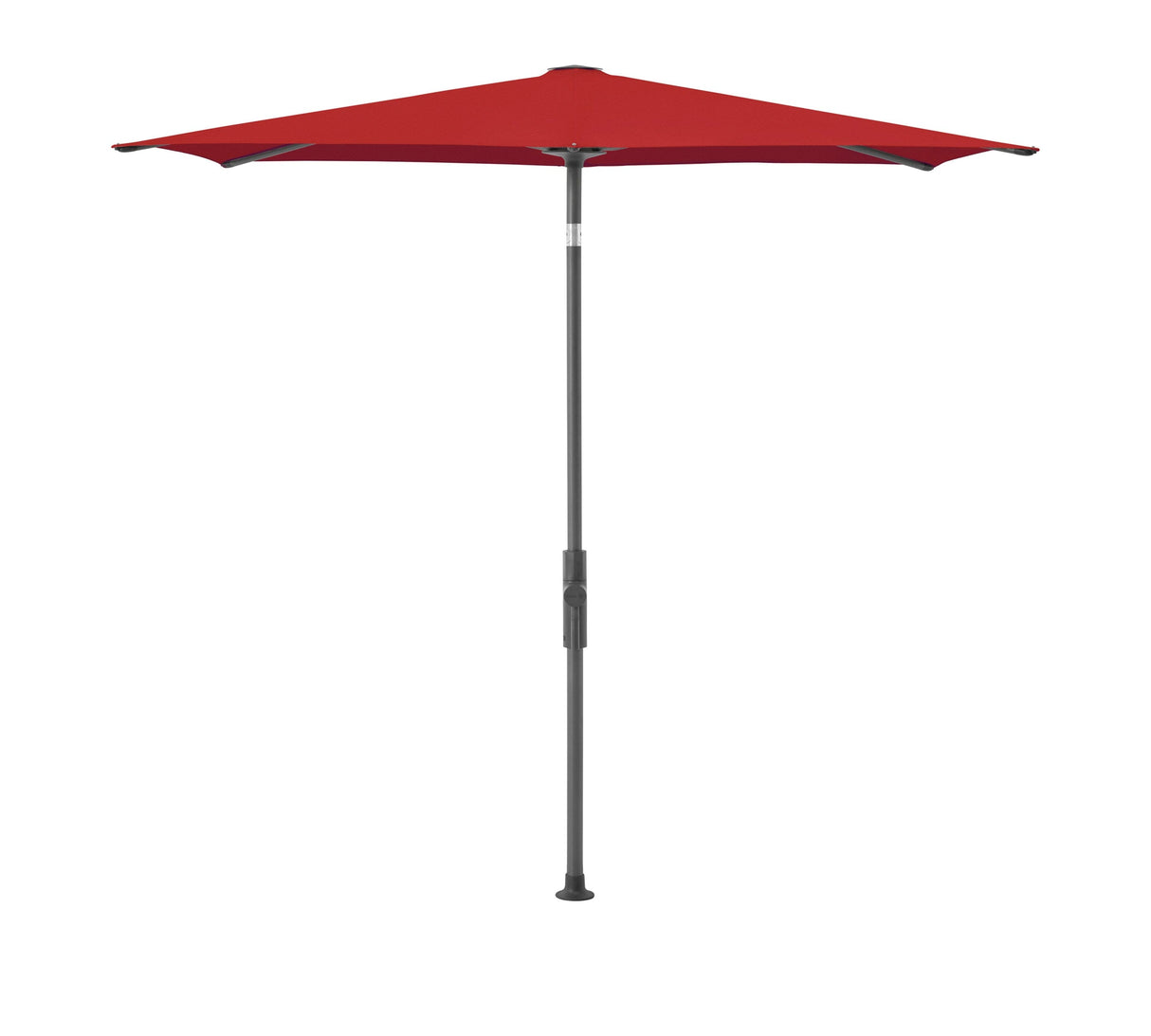 Glatz Parasol Twist Modèle 2023 210x250cm 403 Carmine Alu laqué anthracite