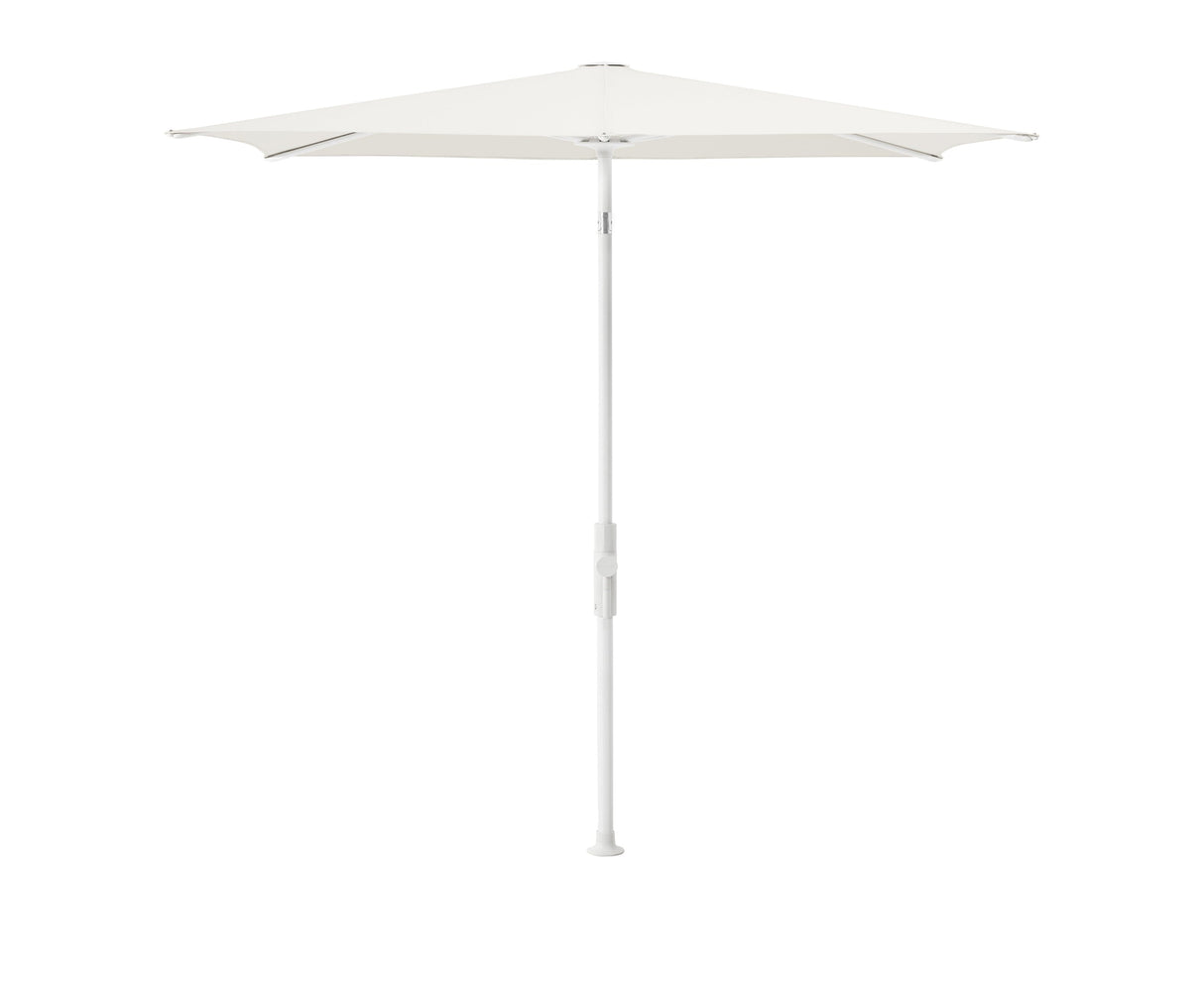 Glatz Parasol Twist Modèle 2023 210x250cm 404 White Alu laqué blanc mate