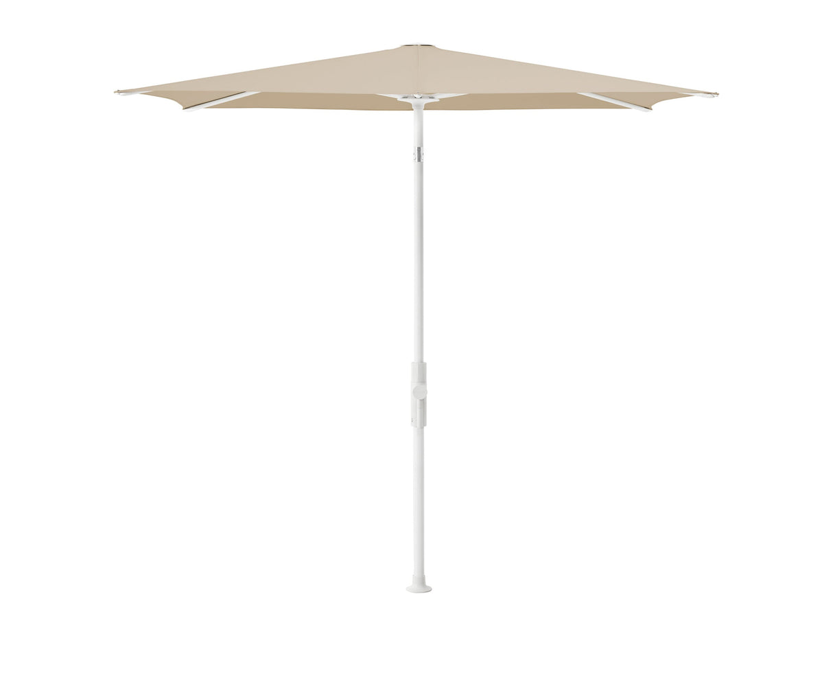 Glatz Parasol Twist Modèle 2023 210x250cm 422 Cream Alu laqué blanc mate