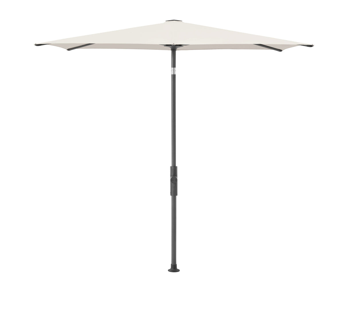 Glatz Parasol Twist Modèle 2023 210x250cm 453 Vanilla Alu laqué anthracite