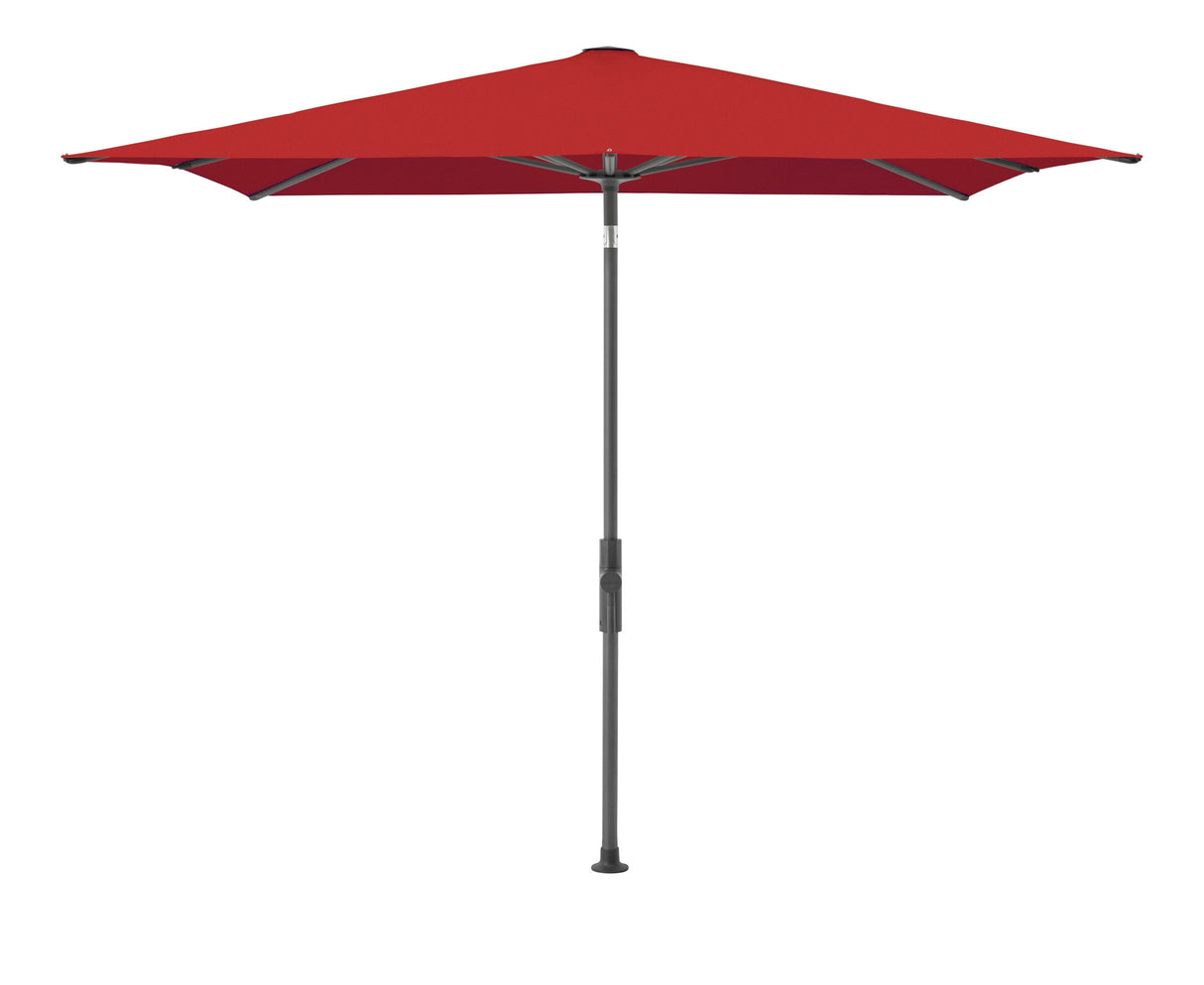 Glatz Parasol Twist Modèle 2023 240x240cm 403 Carmine Alu laqué anthracite
