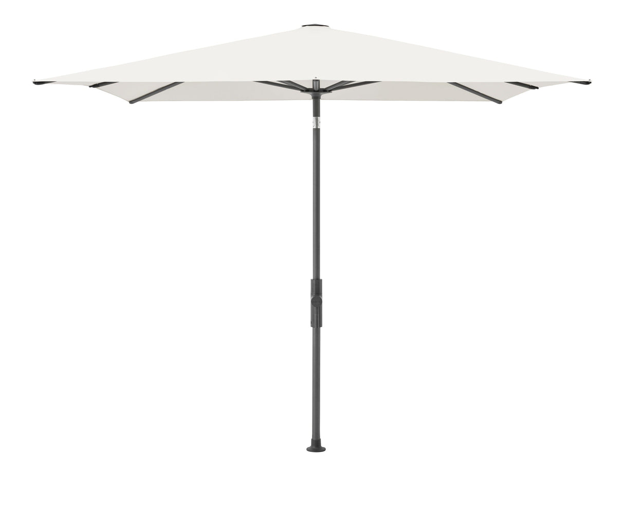 Glatz Parasol Twist Modèle 2023 240x240cm 404 White Alu laqué anthracite