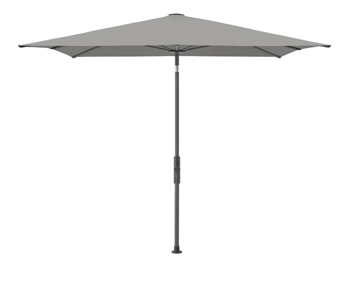 Glatz Parasol Twist Modèle 2023 240x240cm 420 Smoke Alu laqué anthracite