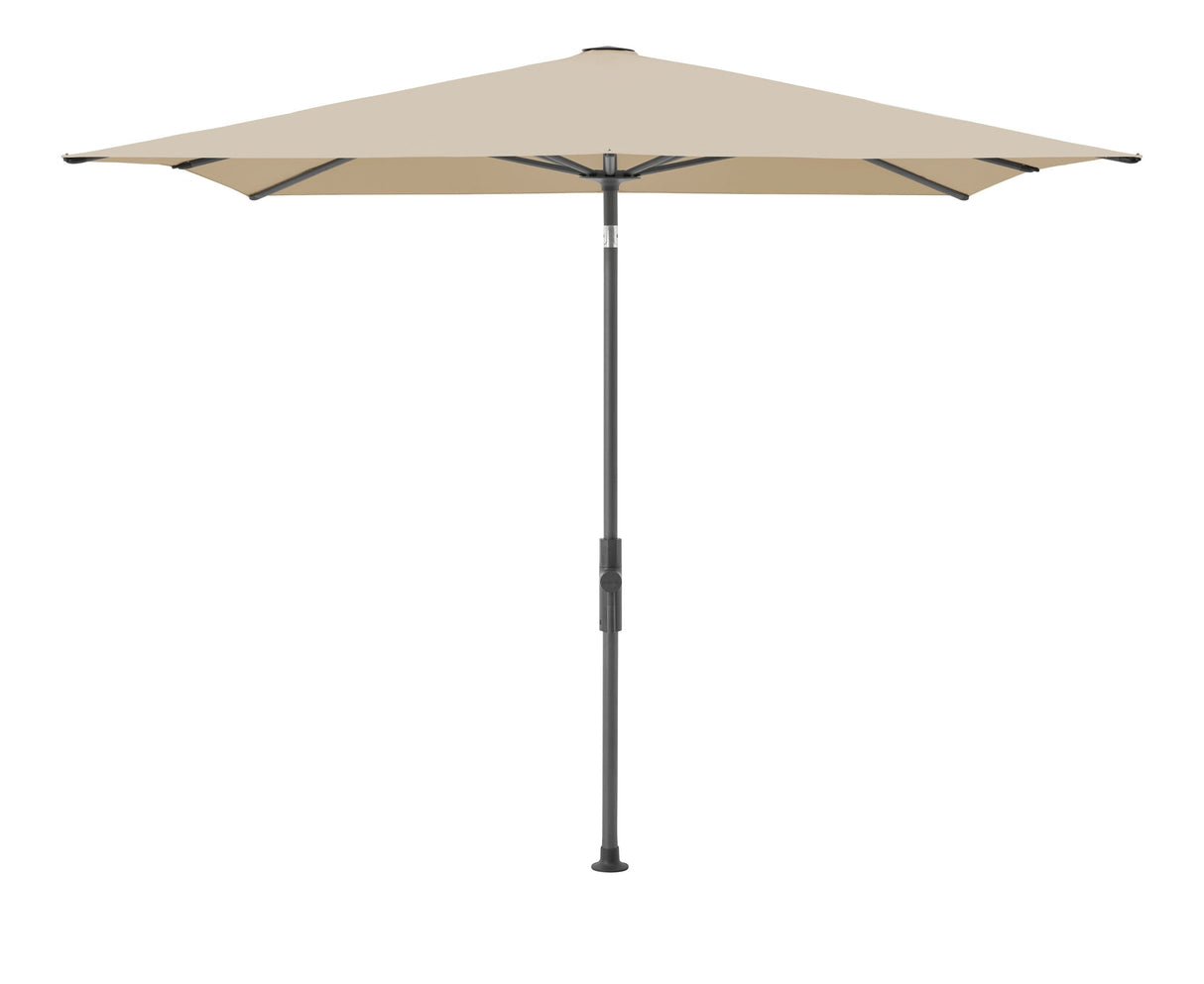Glatz Parasol Twist Modèle 2023 240x240cm 422 Cream Alu laqué anthracite