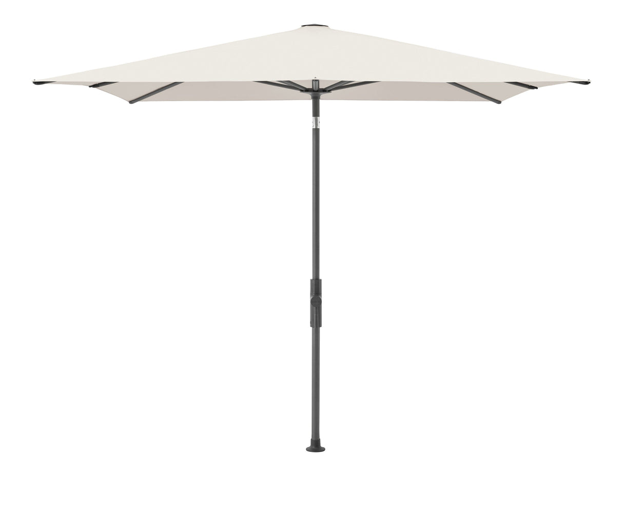 Glatz Parasol Twist Modèle 2023 240x240cm 453 Vanilla Alu laqué anthracite