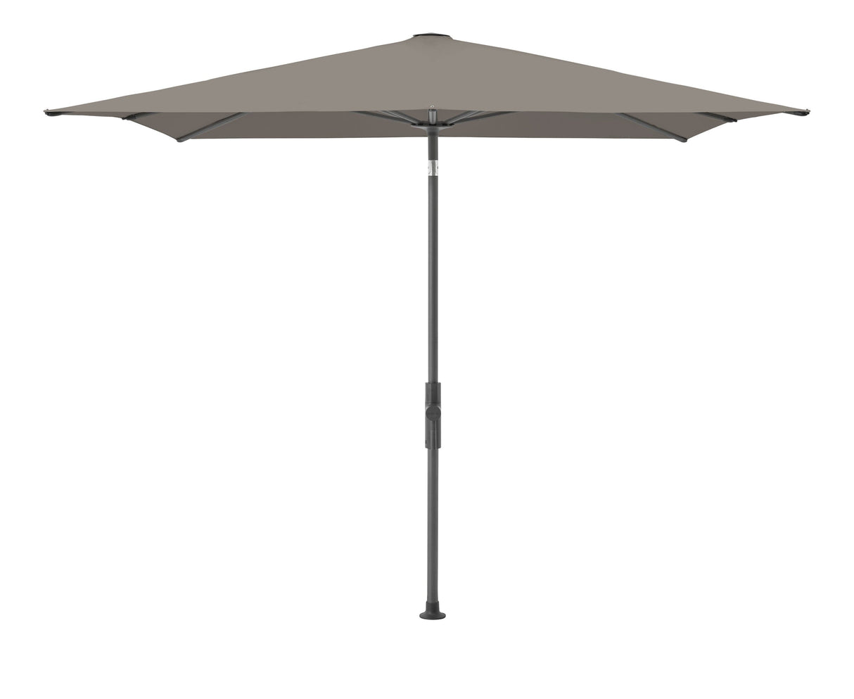 Glatz Parasol Twist Modèle 2023 240x240cm 461 Taupe Alu laqué anthracite