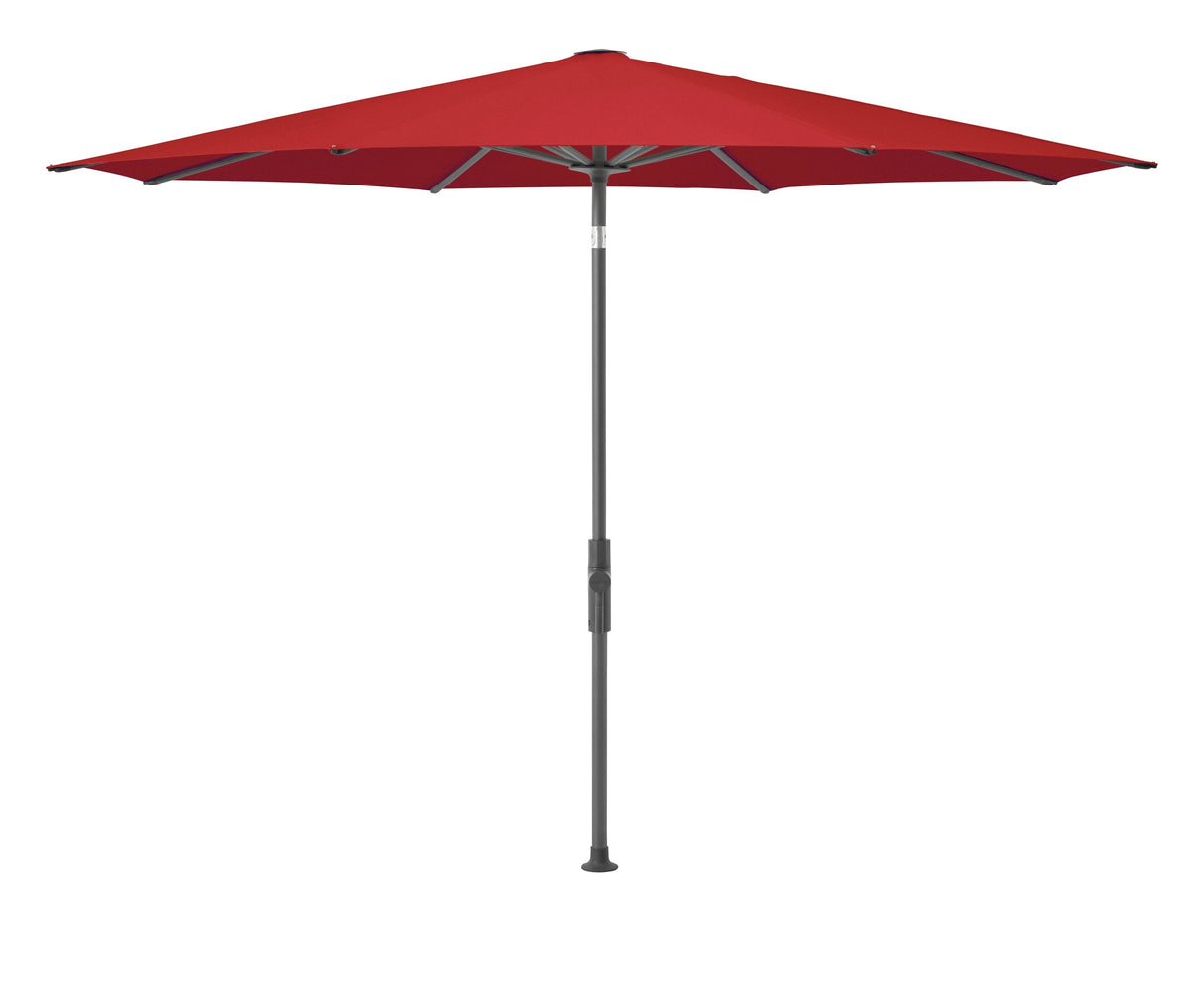 Glatz Parasol Twist Modèle 2023 Ø270cm 403 Carmine Alu laqué anthracite