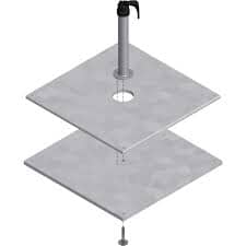 Glatz Plaque en acier de charge supplémentaire 30kg pour socle acier 40kg