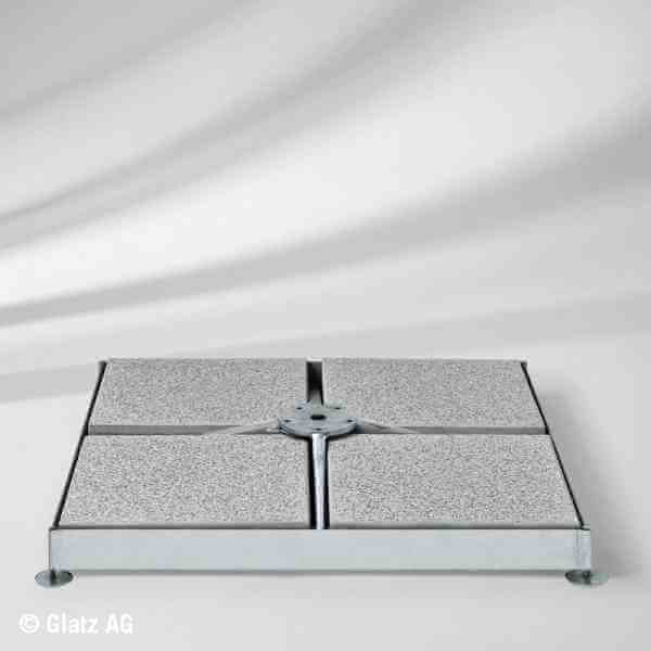 Glatz Socle M4 120kg (pour 8 dalles en béton 40x40x4cm)