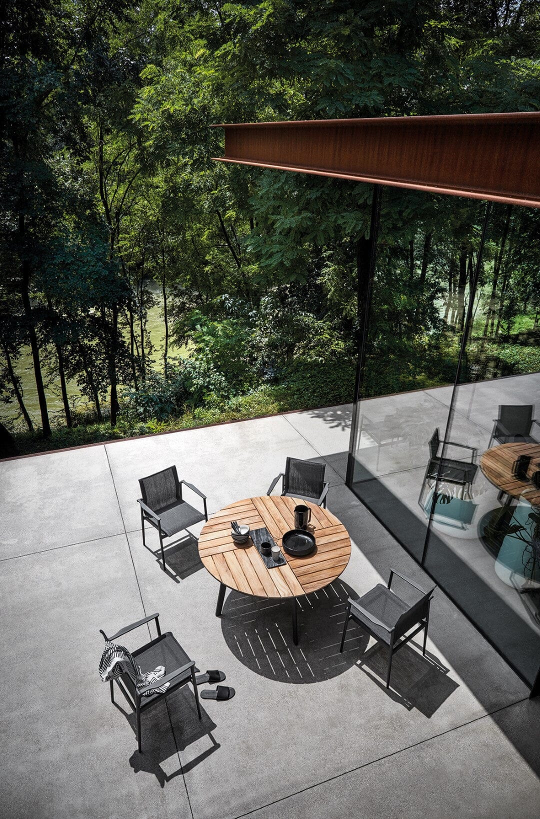 Gloster 180 Fauteuil repas avec accoudoirs en teck