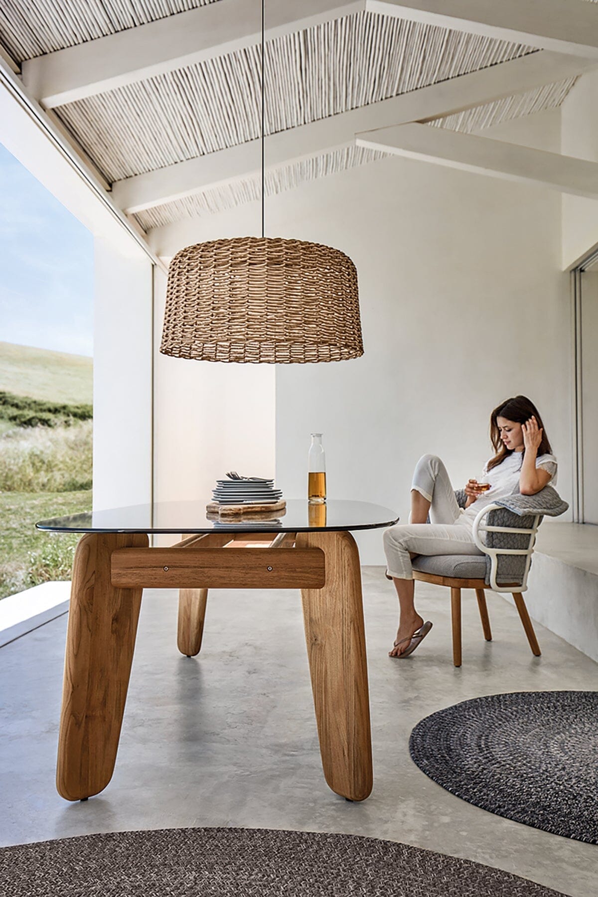 Gloster Ambient Mesh Extra Large Pendant Lampe sans fil