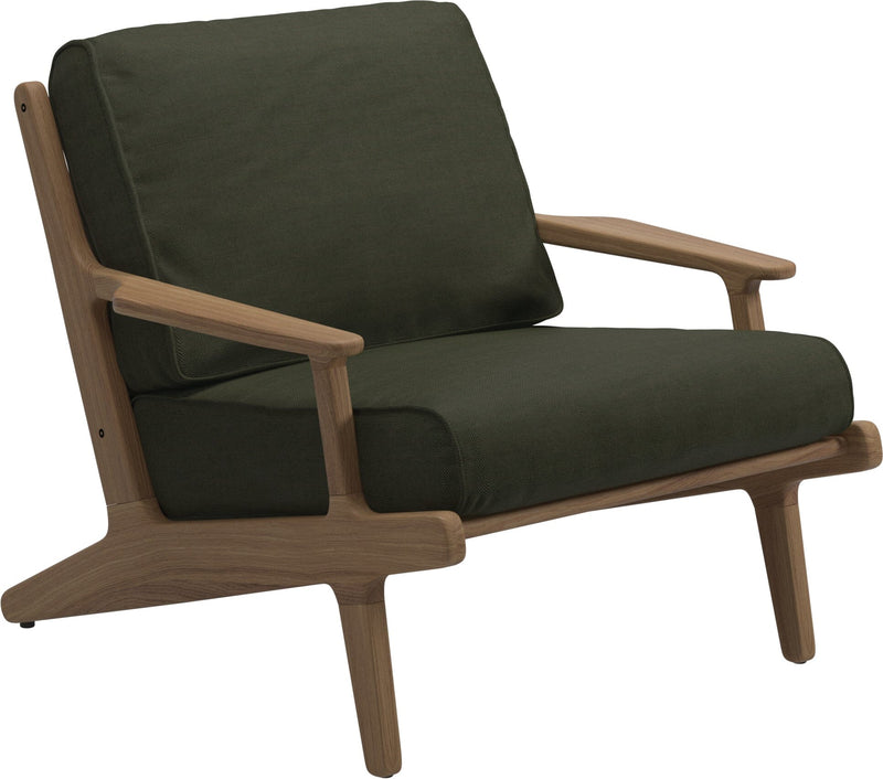 Gloster Bay Fauteuil club - Lounge Chair (Anthracite Sling) Grade B (OP) Fife Olive 0041 