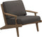 Gloster Bay Fauteuil club - Lounge Chair (Anthracite Sling) Grade C (OP) Robben Charcoal 0083 