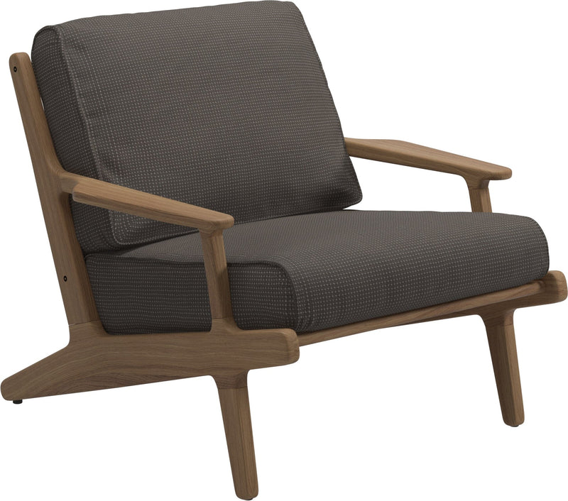 Gloster Bay Fauteuil club - Lounge Chair (Anthracite Sling) Grade C (OP) Robben Charcoal 0083 