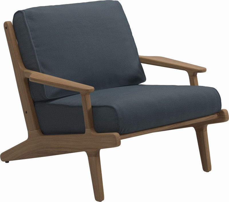 Gloster Bay Fauteuil club - Lounge Chair (Seagull Sling) Grade D (ST) Tuck Denim 0157 