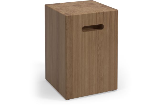 Gloster Block Side Table Teak 31.5x31.5cm