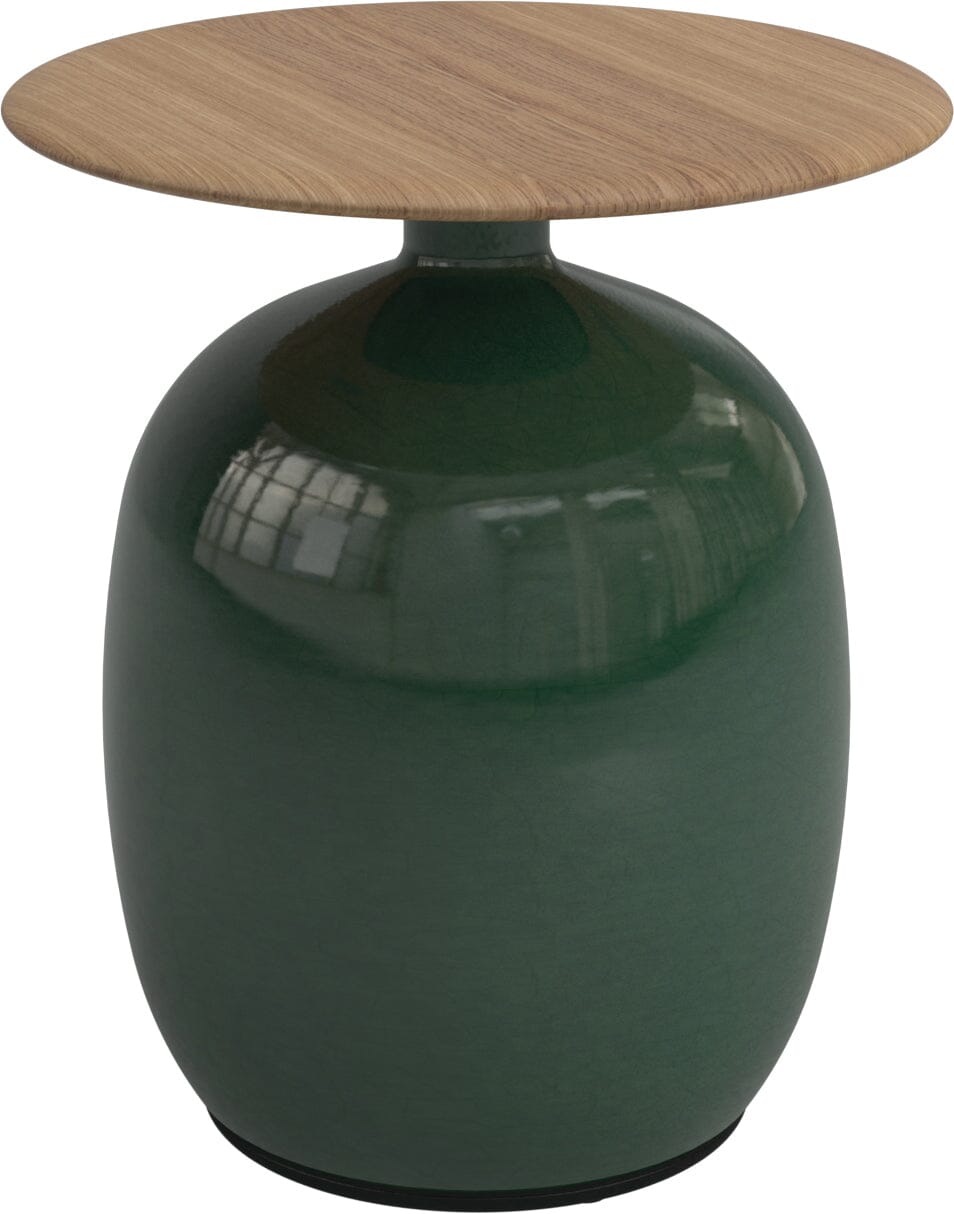 Gloster Blow Low Side Table ∅42cm h:46.5cm Emerald