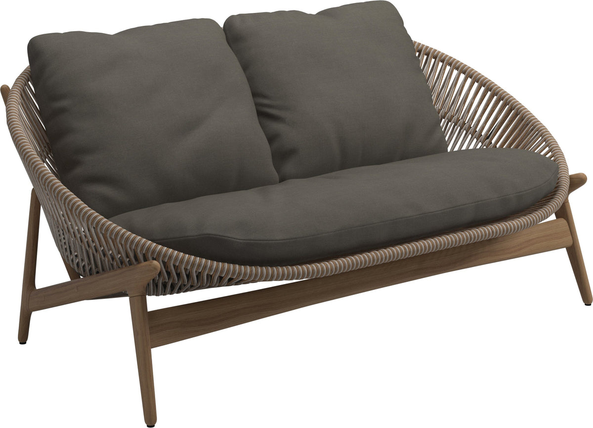 Gloster Bora Canapé 2 places Teck / Wicker Sorrel Grade B (OP) Fife Platinum 0042