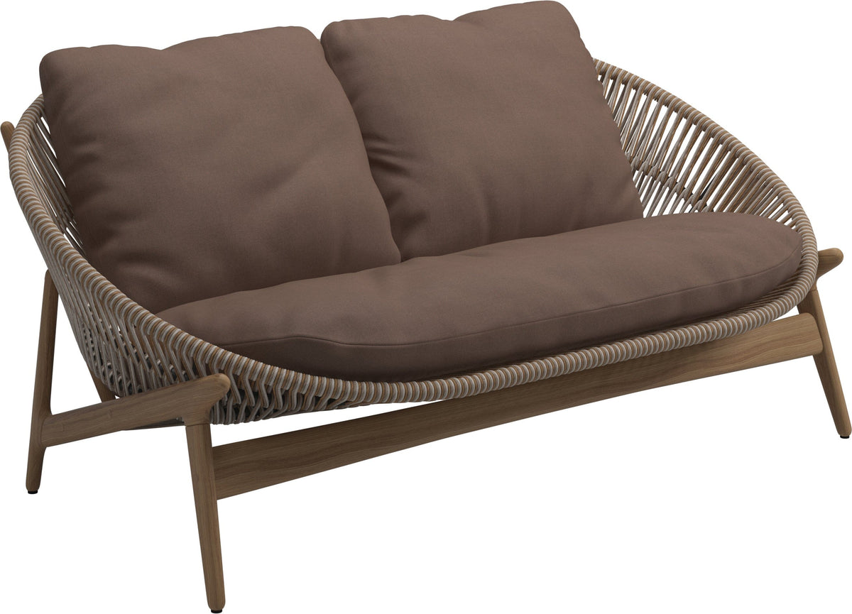 Gloster Bora Canapé 2 places Teck / Wicker Sorrel Grade B (OP) Fife Salmon 0045