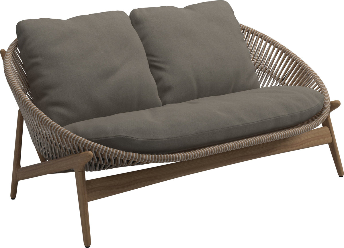 Gloster Bora Canapé 2 places Teck / Wicker Sorrel Grade B (OP) Fife Vesterhav Sand 0048